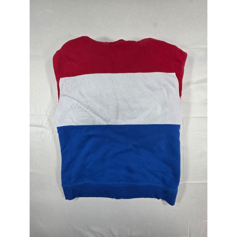 Wonder Nation Boys XXL 18 Red White Blue Colorblock Sherpa Lined Zip Up Hoodie - Picture 3 of 5